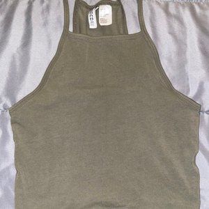 Olive Green Crop Tanktop